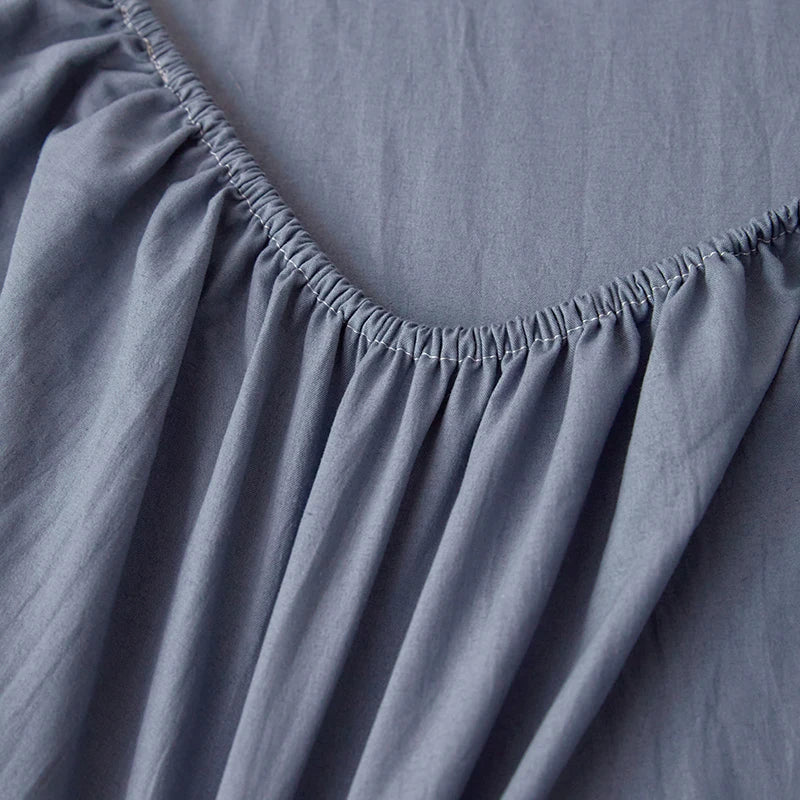 Cotton Fitted Sheet with Elastic Band