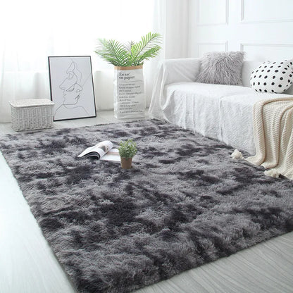 White Fluffy Hall Carpet