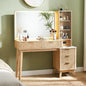 48" Modern Fluted Makeup Vanity Desk