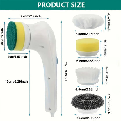 Five in One Multifunctional Electric Cleaning Brush