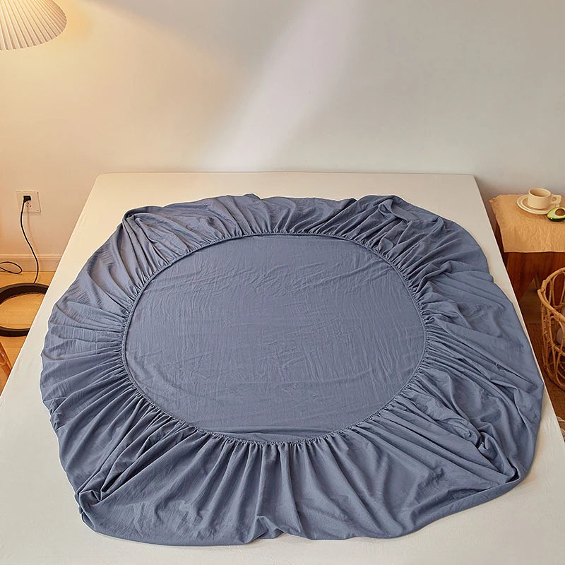 Cotton Fitted Sheet with Elastic Band