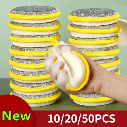 10/20/50PCS Double Side Dishwashing Sponge
