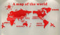 Mirror World Map Acrylic 3D Wall Stickers