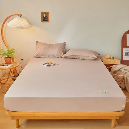 Cotton Fitted Sheet with Elastic Band