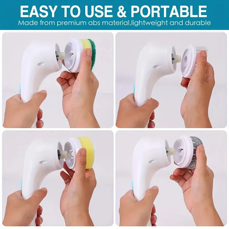 Five in One Multifunctional Electric Cleaning Brush