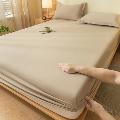 Skin-friendly Bed Cover with Elastic Band