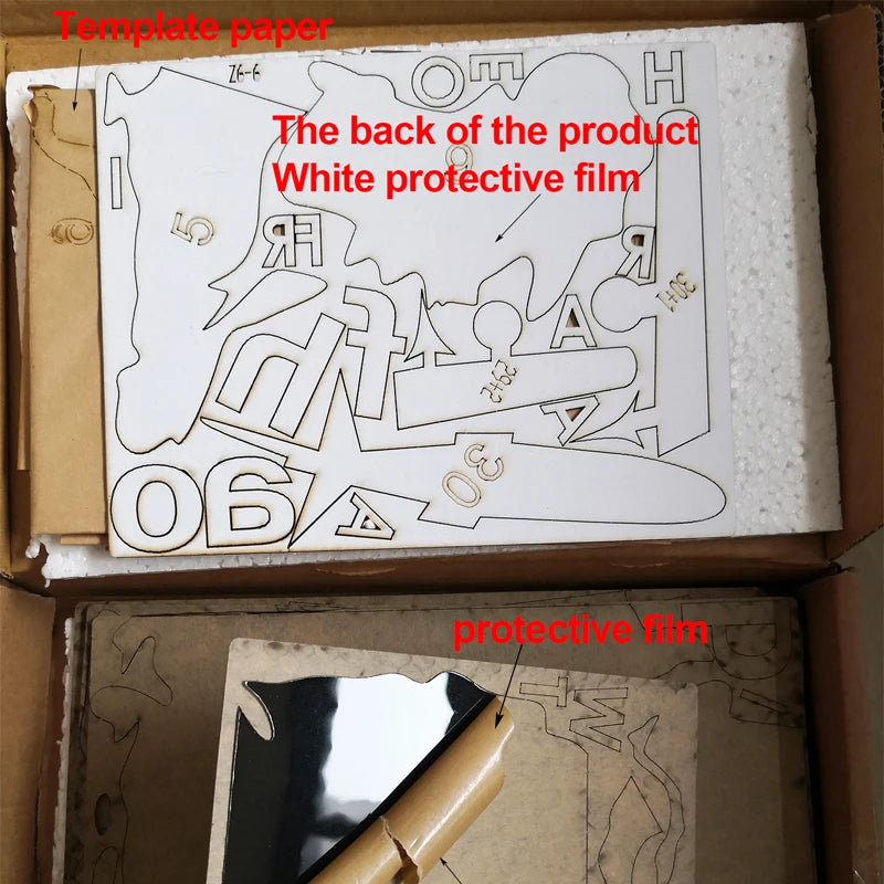 Mirror World Map Acrylic 3D Wall Stickers