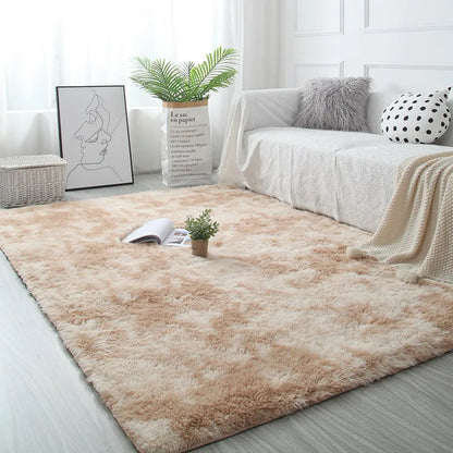 White Fluffy Hall Carpet