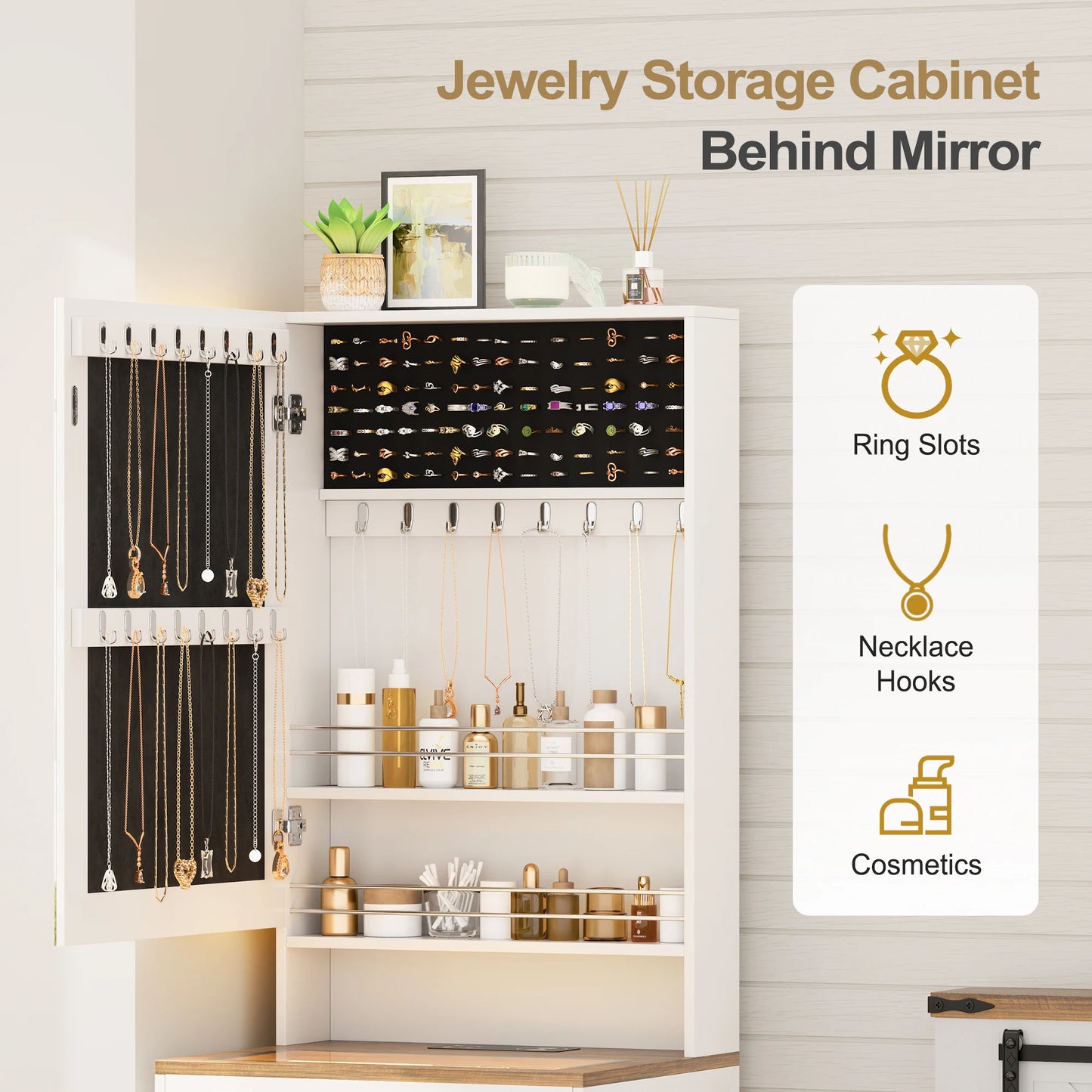 Small Compact Makeup Vanity Set with Hidden Storage Stool