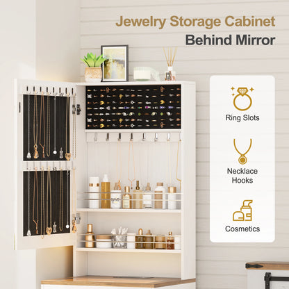 Small Compact Makeup Vanity Set with Hidden Storage Stool