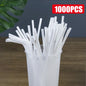 100-1000Pcs Drinking Straws Colorful & Black