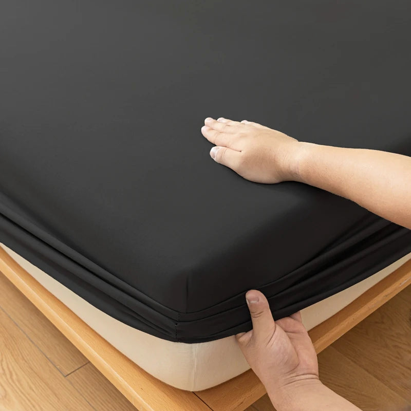 Skin-friendly Bed Cover with Elastic Band