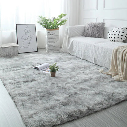 White Fluffy Hall Carpet