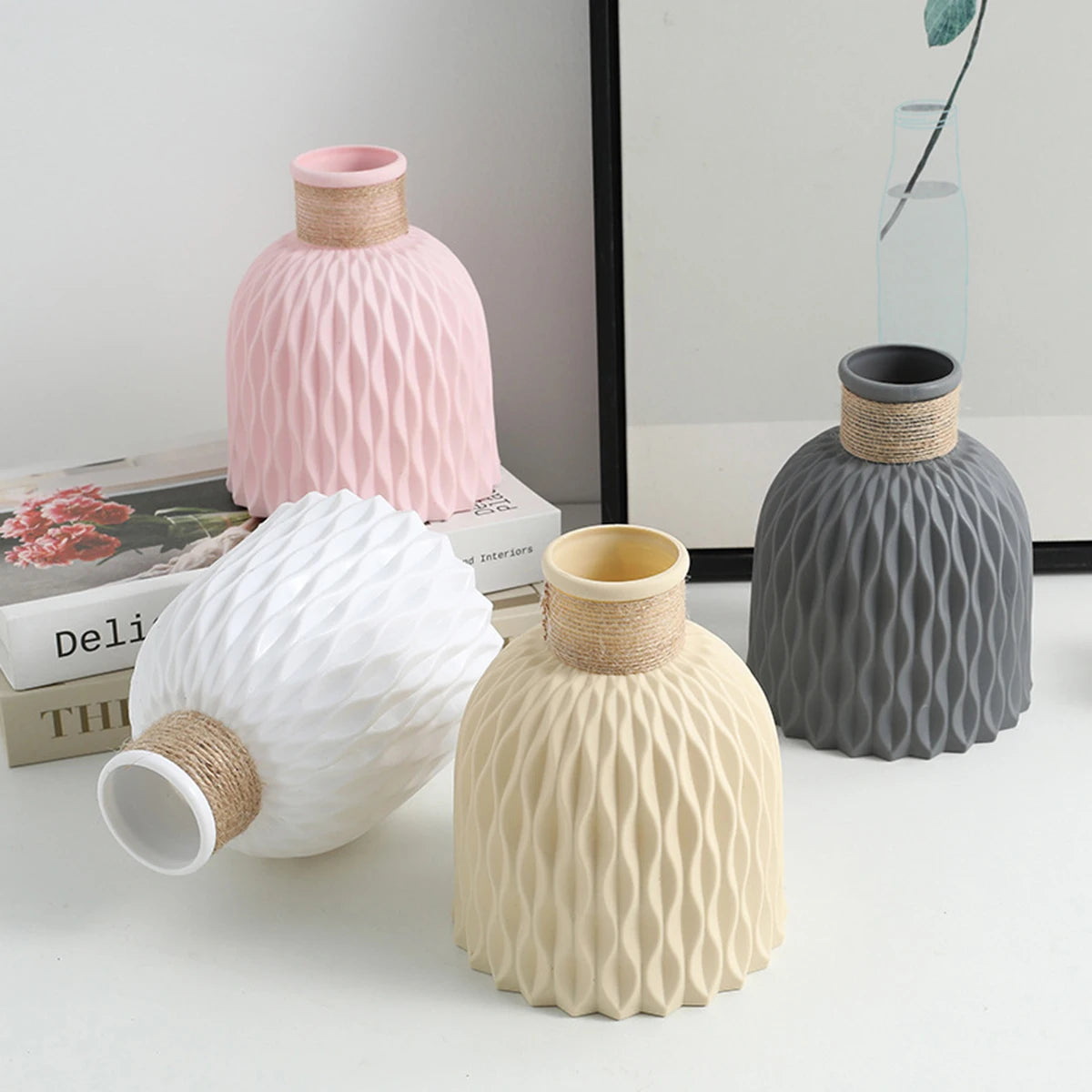 Water Ripple Plastic Vase
