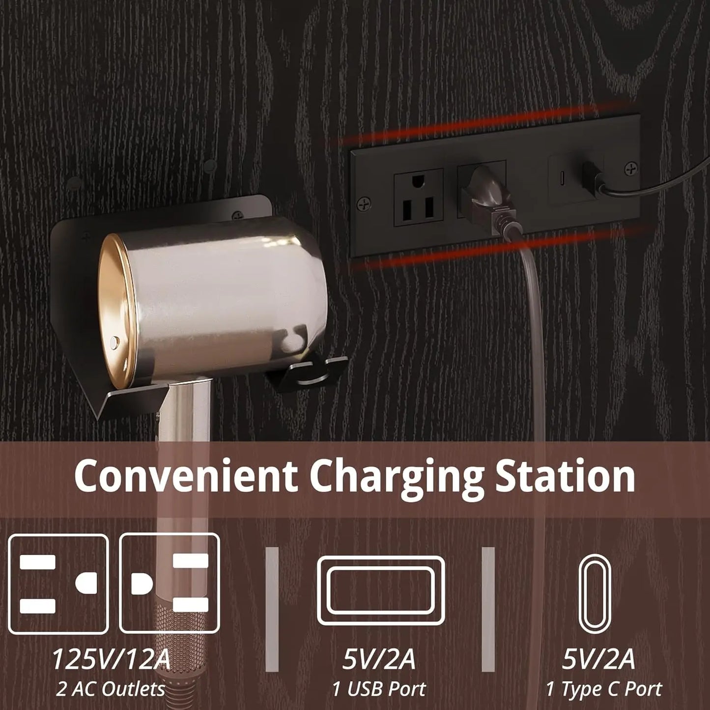 Small Makeup Vanity Table with 5 Drawers