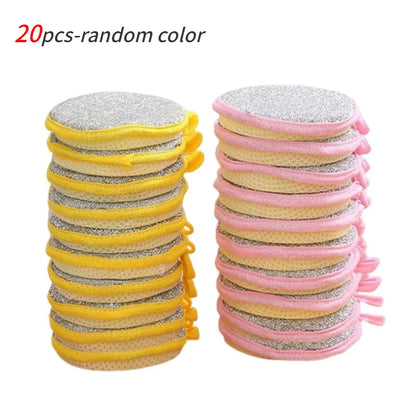 10/20/50PCS Double Side Dishwashing Sponge