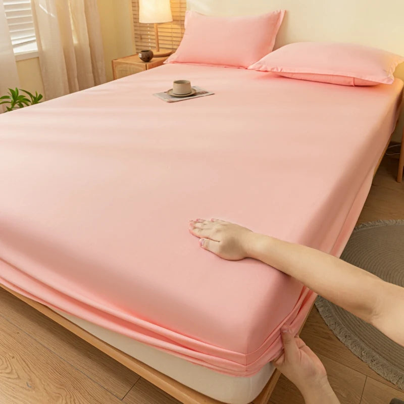 Skin-friendly Bed Cover with Elastic Band