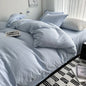 Bed Linen Solid Cotton Bedding Set with Sheet