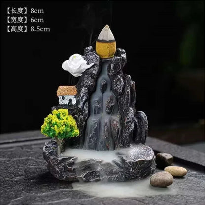 Incense Burner Mountains River Waterfall Fragrance