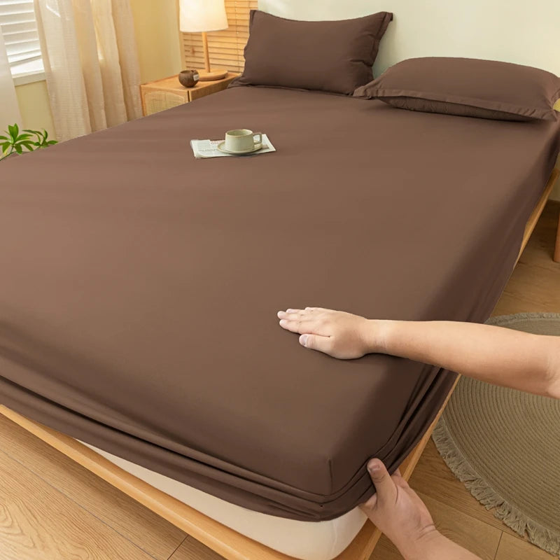 Skin-friendly Bed Cover with Elastic Band