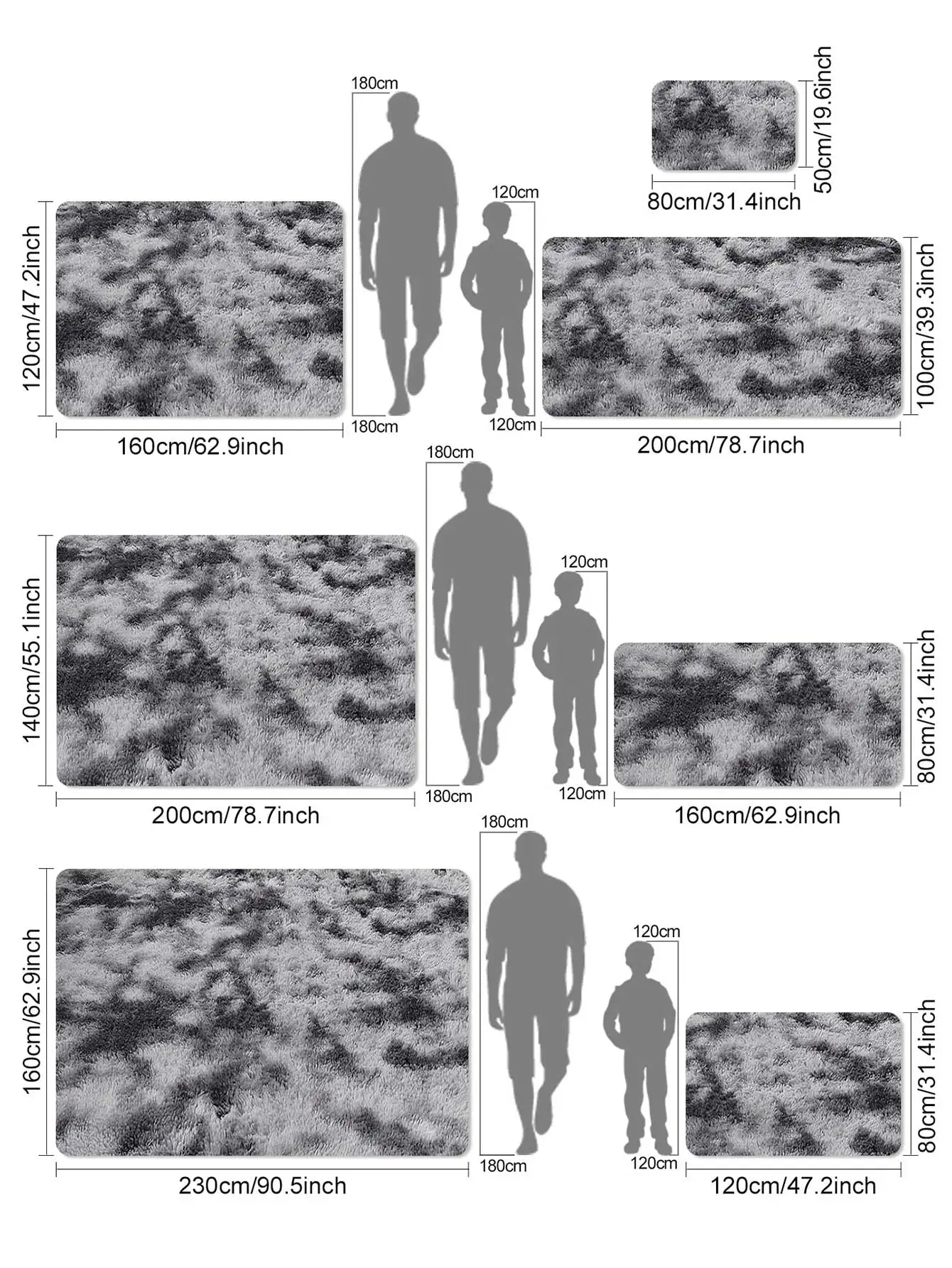 Plush Carpet For Living Room Sofa Floor