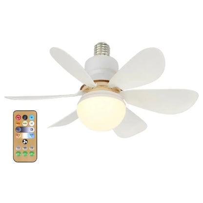 LED 40W ceiling fan light E27 with remote control for dimming