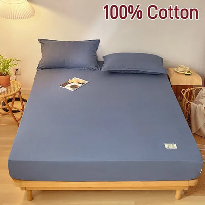 Cotton Fitted Sheet with Elastic Band
