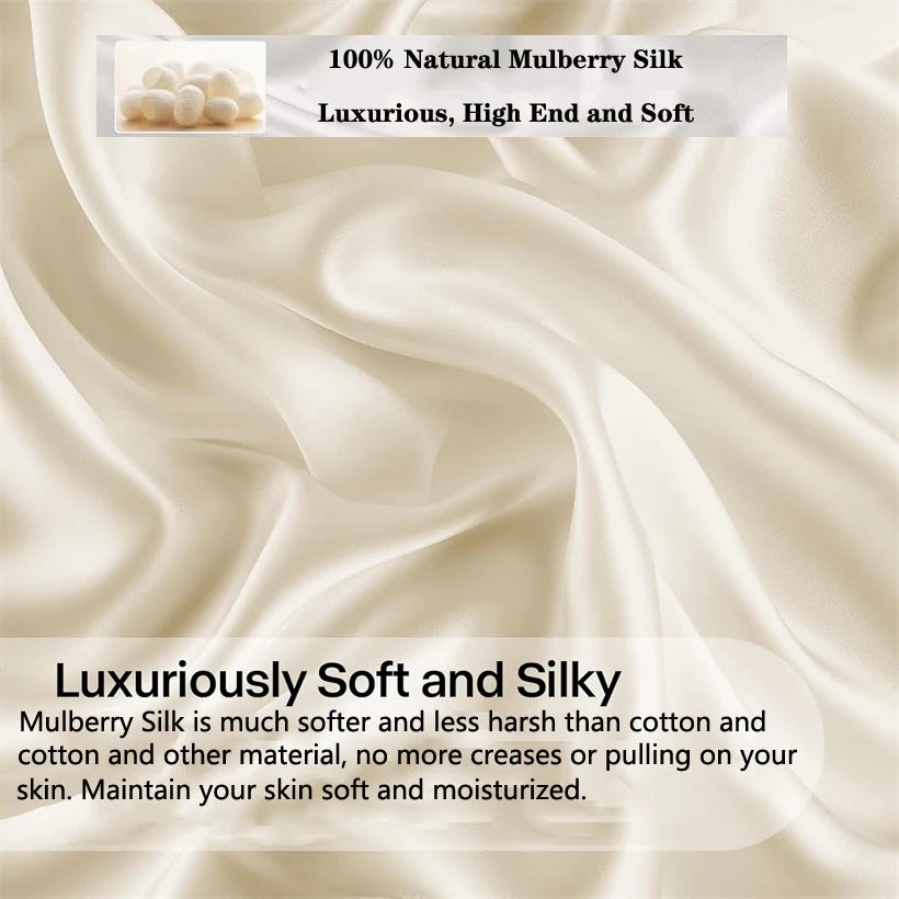 Mulberry Silk Bedding Set Luxury Natural 100% Silk