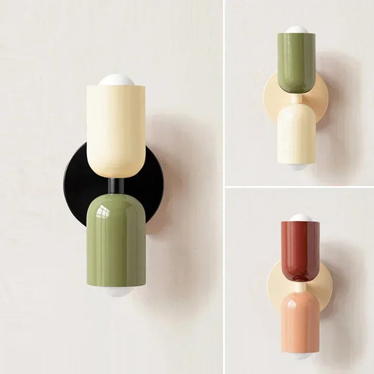 Colorful bedside wall lamp