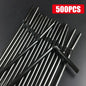 100-1000Pcs Drinking Straws Colorful & Black