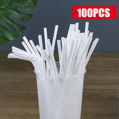 100-1000Pcs Drinking Straws Colorful & Black