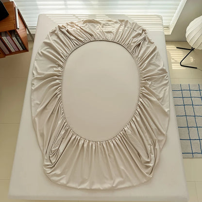 Solid Color Fit Sheet Single Double Queen Size Fitted Cover 90 120x200 150x200 180x200