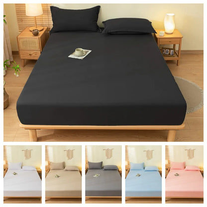 Skin-friendly Bed Cover with Elastic Band