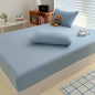 Solid Color Fit Sheet Single Double Queen Size Fitted Cover 90 120x200 150x200 180x200