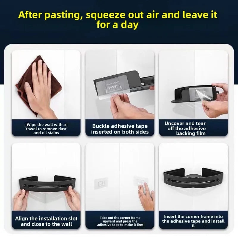 3/2/1 PCS Strong Adhesive No Drill Shower Shelf