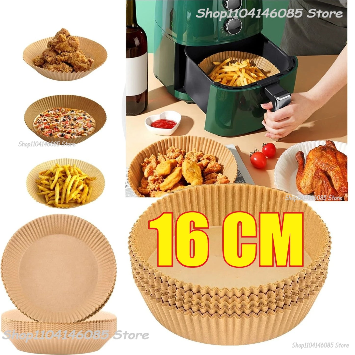 300PCS Air Fryer Disposable Paper