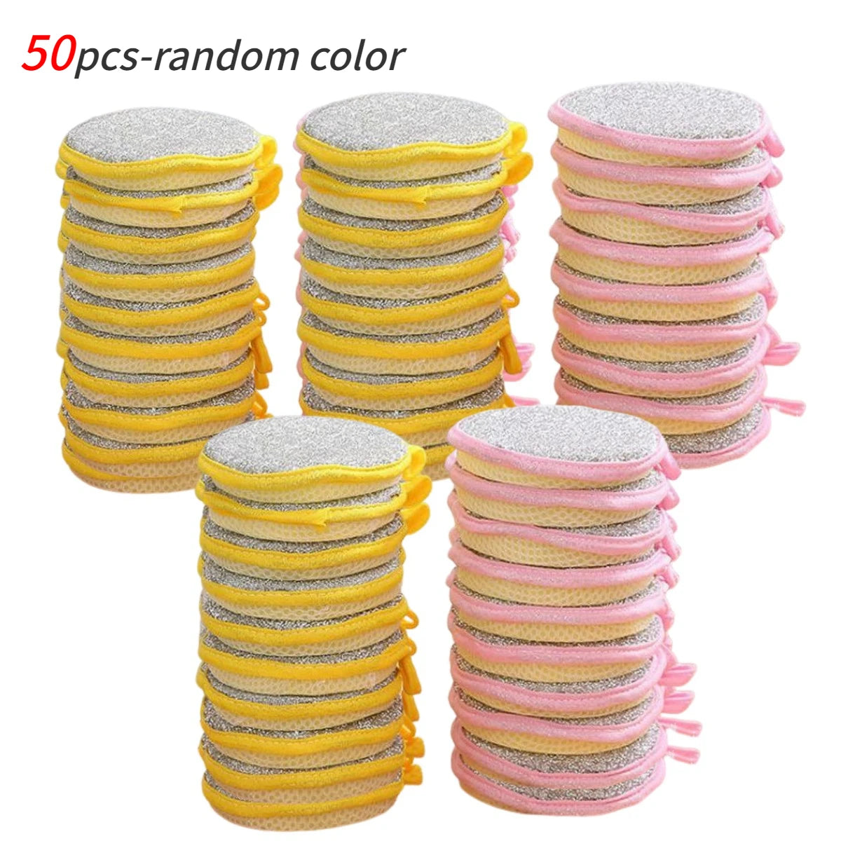 10/20/50PCS Double Side Dishwashing Sponge
